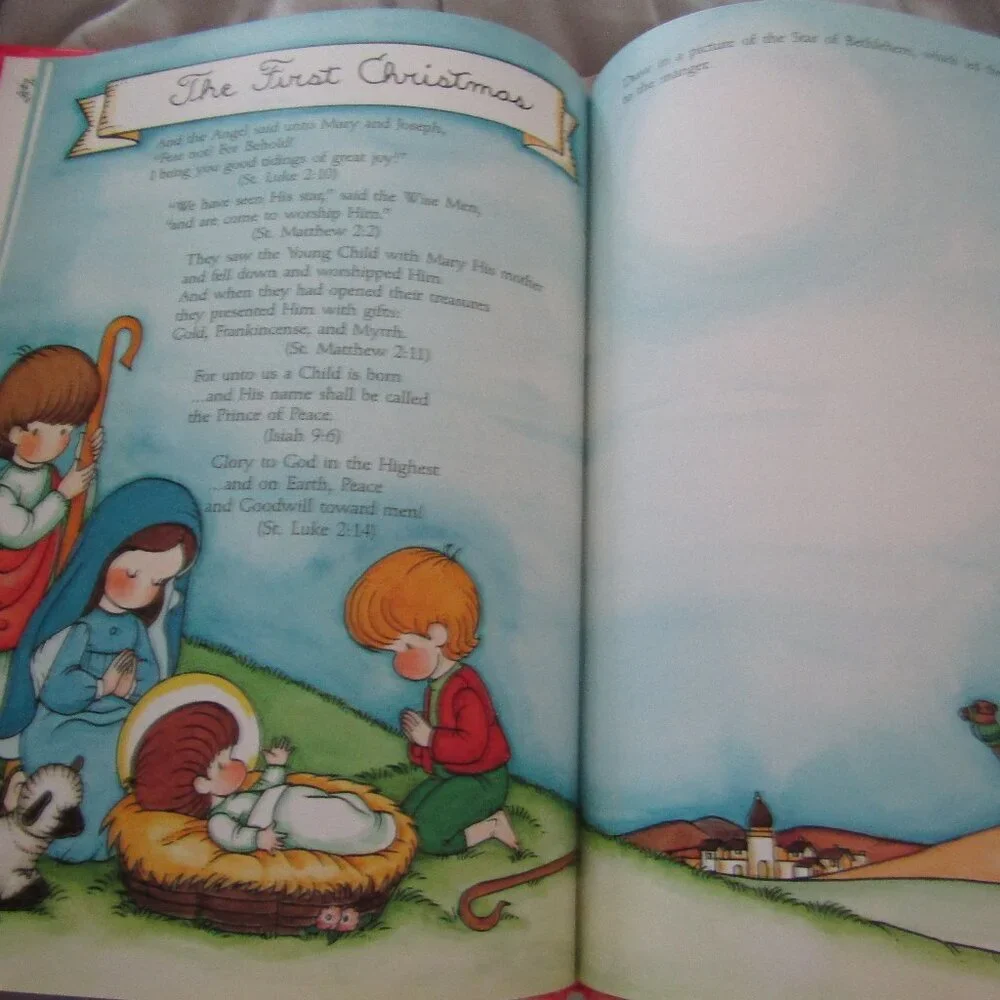 1989 JOAN WALSH ANGLUND ALL ABOUT MY CHRISTMAS Scholastic Hardcover Memories